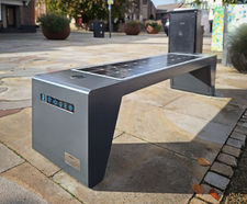 Blade - solar-powered smart bench with fast charging