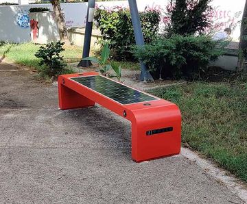 Municipal Solar Smart Wifi Bench