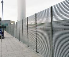 Screenogril S1 louvred panel security fence to LPS 1175 A1 (SR1)