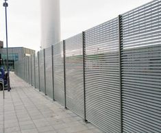 Screenogril S1 louvred panel security fence to LPS 1175 A1 (SR1)