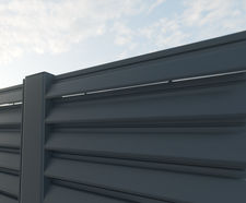 Screenogril S2 louvred panel security fence to LPS 1175 B3 (SR2)