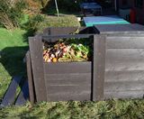 Solid heavy-duty recycled plastic modular garden compost bin - on this page