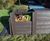 Solid heavy-duty recycled plastic modular garden compost bin 0