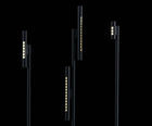 Line pole-mounted luminaires