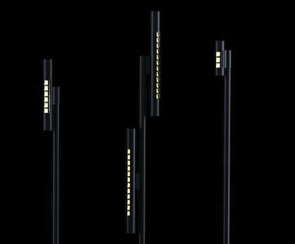 Line pole-mounted luminaires