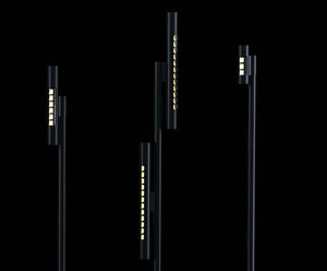 Line pole-mounted luminaires