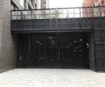 Multifold - top-hung, high-ventilation car park security gates