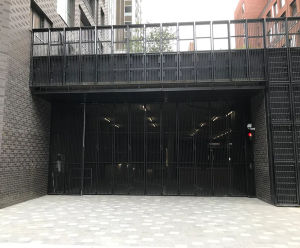 Multifold - top-hung, high-ventilation car park security gates