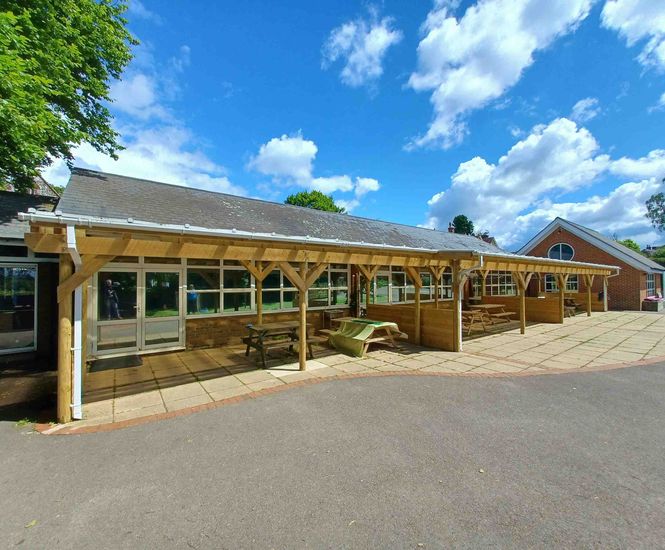 Outdoor classroom and memorial garden for school