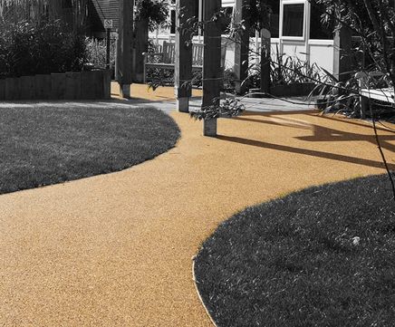 Sudstech trip-free permeable garden pathways for dementia patients