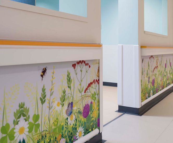 Wall protection solutions for Huddersfield Royal Infirmary, UK