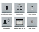 Linea-Scala - modern switches and sockets, step edged frames - on this page