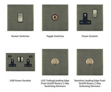Sheer CFX - flat plate switches and sockets with integral gasket