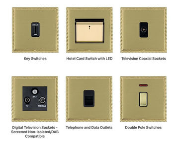 Linea-Georgian - switches and sockets with rope-frame design