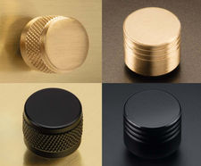 Interchangeable dimmer knob and toggle switch designs