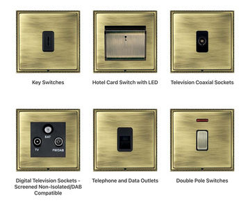 Linea-Perlina - switches and sockets with beaded frame