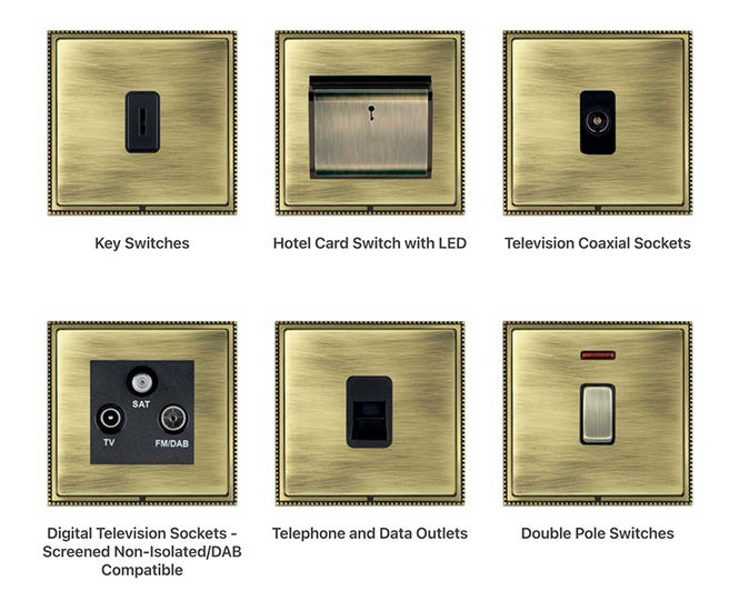 Linea-Perlina - switches and sockets with beaded frame