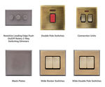 Linea-Tetra - stylish switches and sockets, 45° bevelled edge