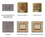 Linea-Tetra - stylish switches and sockets, 45° bevelled edge - on this page