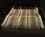 ASF bespoke stainless steel and timber illuminated step units - on this page