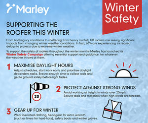 Marley launches winter safety campaign - Supporting Roofers