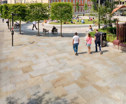Scoutmoor Yorkstone - natural stone paving slabs for outdoor spaces