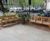 Westminster traditional hardwood seat with central arms - 1.95m 4