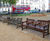 Westminster traditional hardwood seat with central arms - 1.95m 1