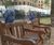 Westminster traditional hardwood seat with central arms - 1.95m 6