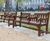 Westminster traditional hardwood seat with central arms - 1.95m 7