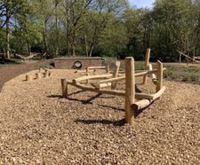 Creating a new woodland play area for RHS Bridgewater