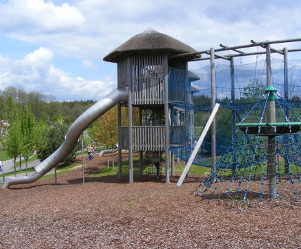 Wooden play equipment transforms outdoor spaces at Monkey World