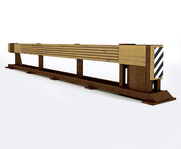 P1-01 Beaver timber energy-absorbing safety barrier terminal