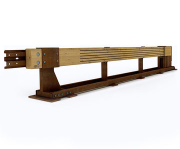 P2-01 Beaver - timber energy-absorbing terminal for safety barriers