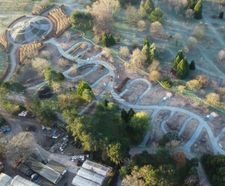 Titan edging creates paths for RHS Wisley's Glasshouse Borders