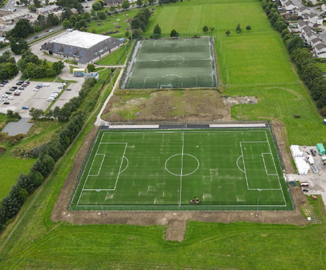 Football pitch, LED lighting and fencing - Garioch Sports Centre