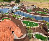 Seating and cycle parking for new adventure golf centre - on this page