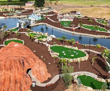 Seating and cycle parking for new adventure golf centre