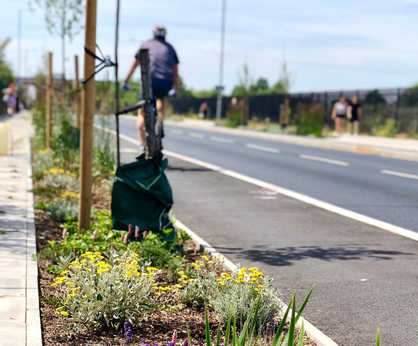 AquaCell Core R - smart rain garden in Central London 