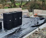 Attenuation tank installation for housing development - on this page
