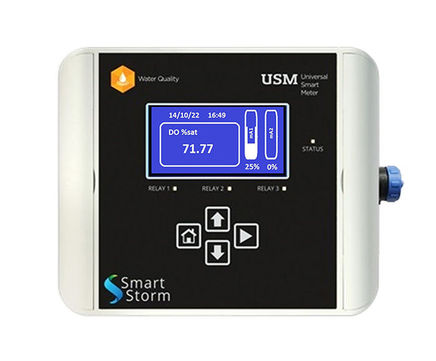 USM dual-channel water quality meter with IoT connectivity