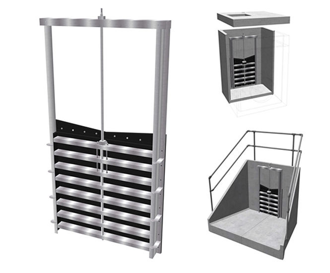 Medium duty 1500mm penstock