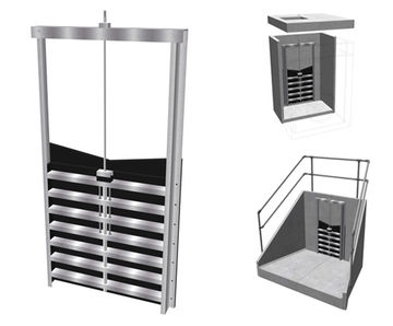 Medium duty 1250mm penstock