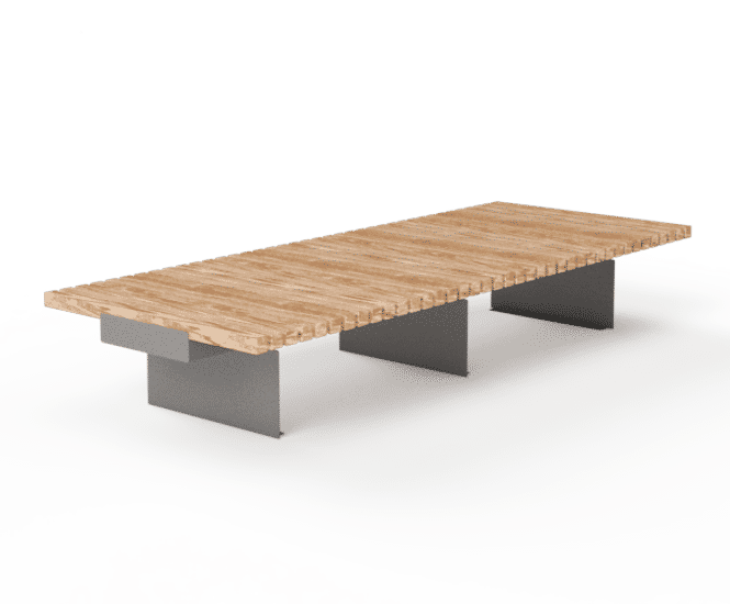 Ribbon flat bench