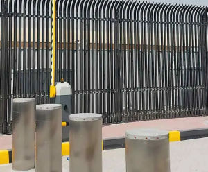 High-security palisade fencing protects new data centre