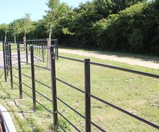 Steel estate railings protect prestigious new housing development