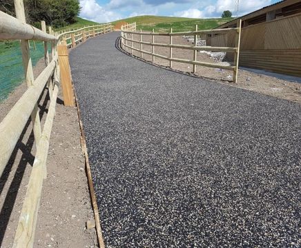 Trailflex permeable paving for Chadwell Springs Golf Club