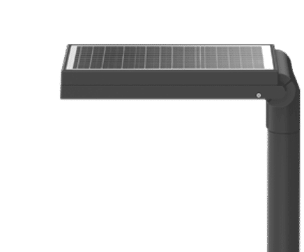 AFL130-ISP luminaire with integrated solar panel