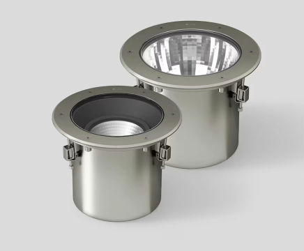Stainless steel in-ground luminaires