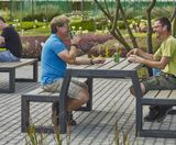 Matrix 08 - recycled plastic picnic table and bench set - on this page